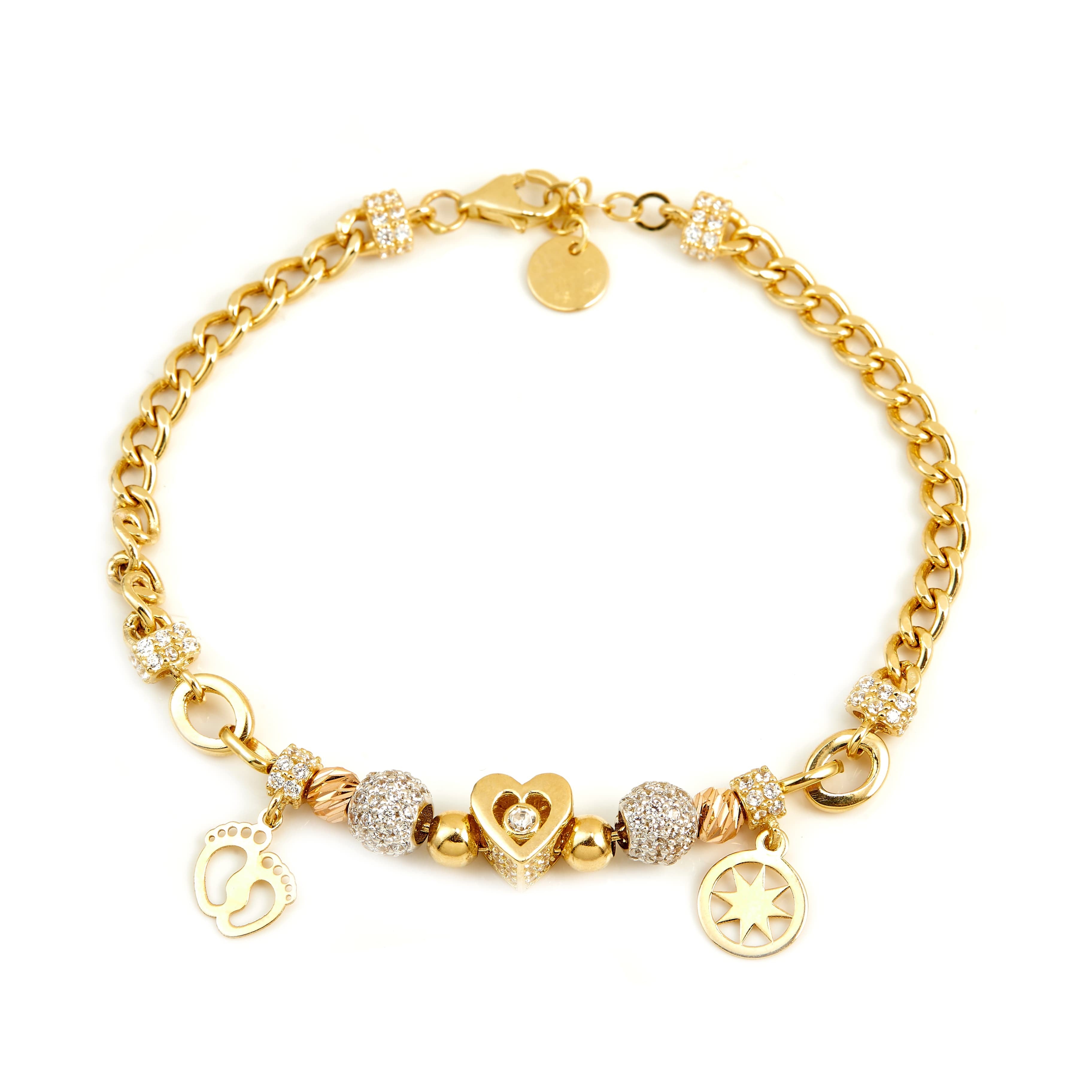 Armband aus gelbgold und roségold 14K BRA009