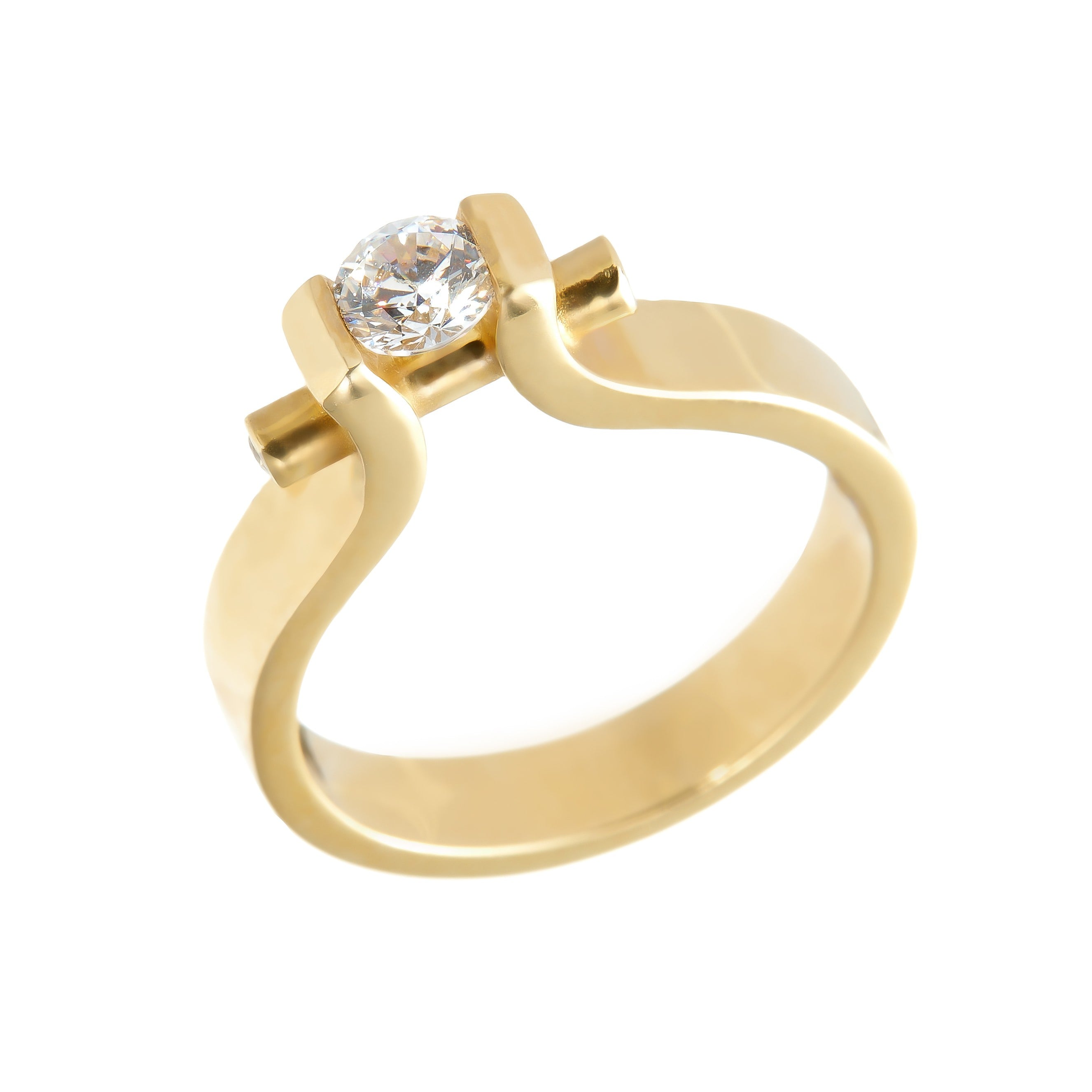 Ring aus gelbgold 14K IAU110